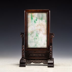 JADEITE AND ZITAN TABLE SCREEN