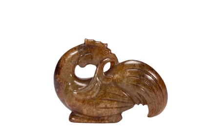 ANCIENT JADE CARVED PHOENIX ORNAMENT