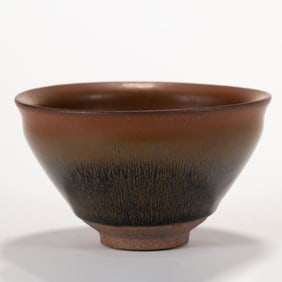 A CHINESE JIAN WARE PORCELAIN TEA BOWL