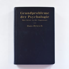 BOOK: GRUNDPROBLEME DER PSYCHOLOGIE. IHRE KRISIS IN DER GEGENWART. DRIESCH, HANS: