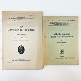 BOOK: HANS DRIESCH: ZUR LEHRE VON DER INDUKTION, 1915