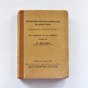 BOOK: DIE LEBENSANSCHAUUNGEN DER GROßEN DENKER RUDOLF EUCKEN 1925