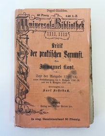 BOOK: IMMANUEL KANT (1724- 1804) KRITIK DER PRAKTISCHEN VERNUNFT (1788)
