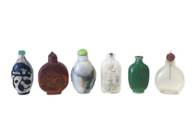 SET OF 6 PCS SNUFF BOTTLES