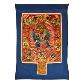 MING YONGLE YAMANTAKA SILK TANGKA