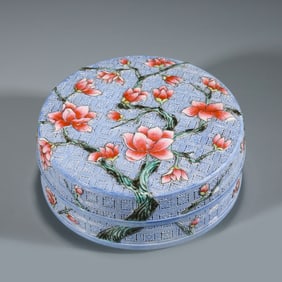 FAMILLE ROSE LIDDED BOX