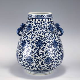 QING BLUE & WHITE DOUBLE EAR ZUN (1 of 10)