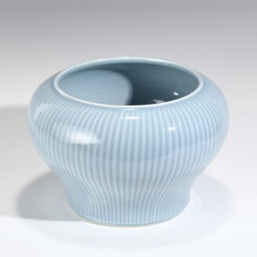 SKY BLUE GLAZED PORCELAIN JAR
