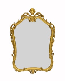 GILT WOOD MIRROR IN THE ROCOCO TASTE