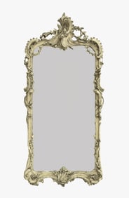 CONTINENTAL ROCOCO PAINT-DECORATED PIER MIRROR