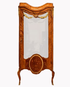 FRENCH MARQUETRY VITRINE