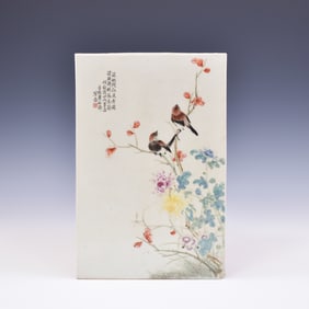 PORCELAIN PAINTING PLAQUE