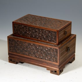 EXQUISITE WOODEN TREASURE CHEST