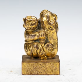 GILDED BRONZE SEAL