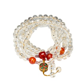 CRYSTAL BUDDHIST PRAYER BEADS