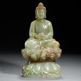 JADE STATUE OF SAKYAMUNI BUDDHA