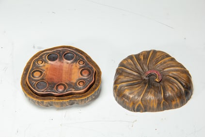 A LOTUS - SEEDPOD - SHAPED INKSTONE