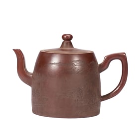 PURPLE CLAY TEAPOT
