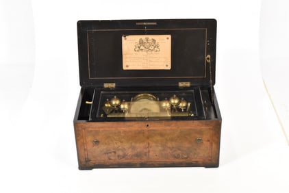 SWISS ORCHESTRAL CYLINDER MUSIC BOX