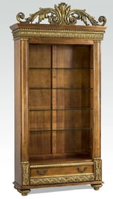 ITALIAN NEOCLASSICAL STYLE BRONZE MOUNTED BOOKCASE