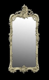 CONTINENTAL ROCOCO PAINT-DECORATED PIER MIRROR