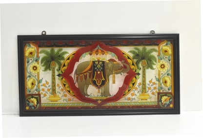 TIFFANY STYLE STAINED GLASS, ELEPHANT