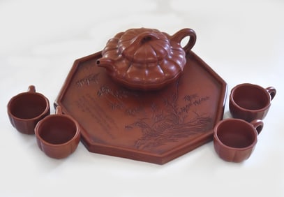 PURPLE SAND TEA SET