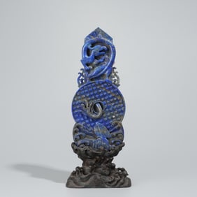 LAPIS LAZULI CARVING ORNAMENT