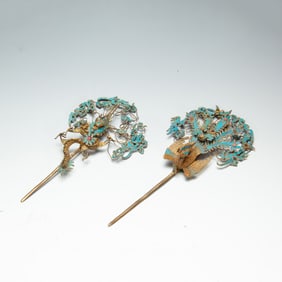 DRAGON - AND - PHOENIX - SHAPED HAIRPINS