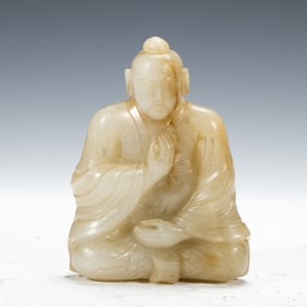 JADE - CARVED FIGURE STATUE