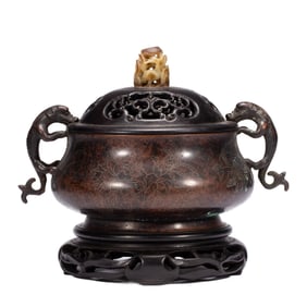 BRONZE INCENSE BURNER