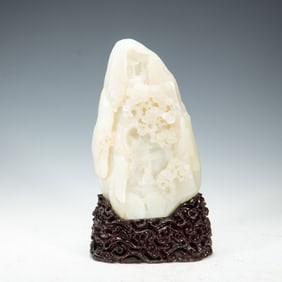WHITE JADE CARVING ORNAMENT