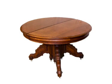 AMERICAN RENAISSANCE WALNUT DININGROOM TABLE