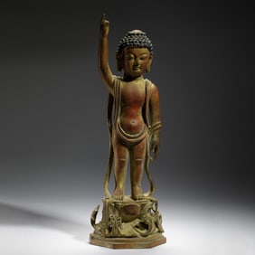 BRONZE STATUE OF THE INFANT BUDDHA