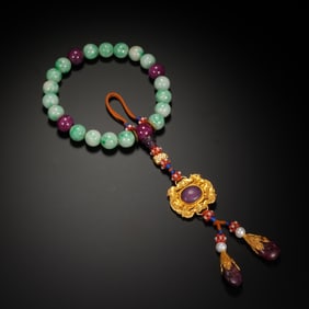 JADEITE EIGHTEEN - BEAD BRACELET