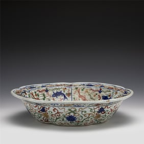 MING WANLI WUCAI LARGE PLATE