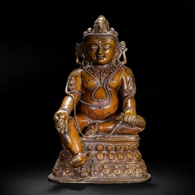 BRONZE STATUE OF JAMBHALA (YELLOW JAMBHALA)