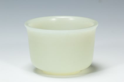 Chinese Hetian Jade Cup