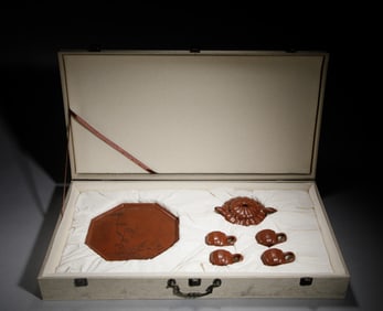 Chinese Zisha Teaset, Attributed to Gu Jingzhou