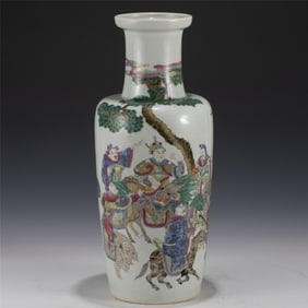 QING QIANLONG FAMILLE ROSE VASE