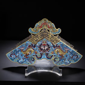 Chinese Cloisonn? Double Fish Qing