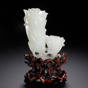 Chinese Hetian Jade Cabbage Ornament