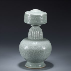 QING DOUQING DRAGON CARVED PORCELAIN VASE