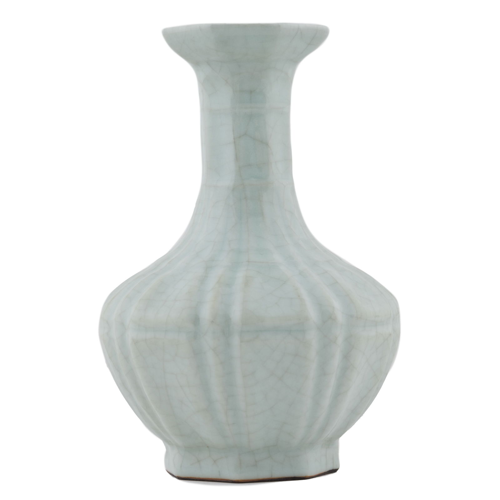 QIANLONG RIBBED BODY GE TYPE VASE (1 of 4)