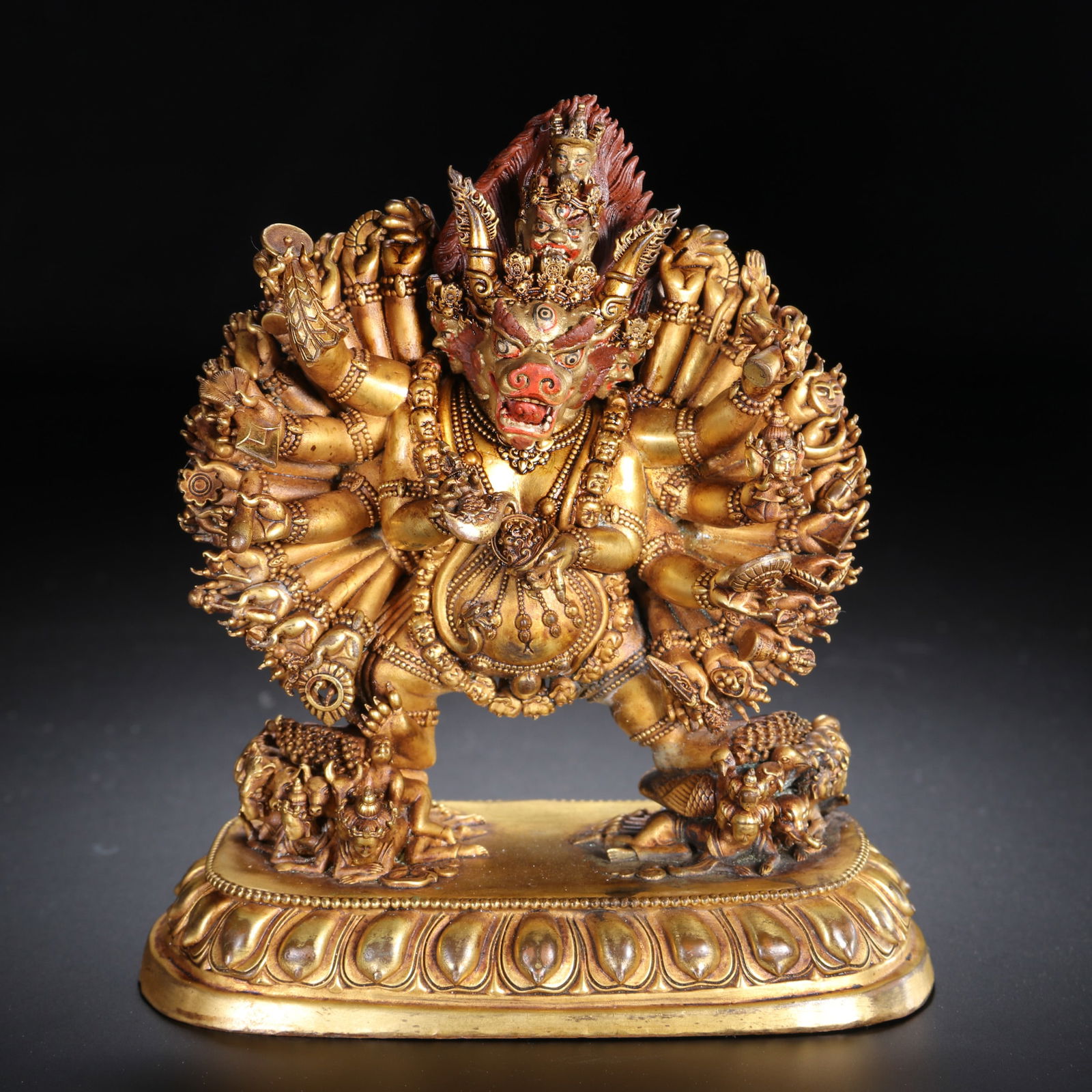 Chinese Gilt-Bronze Tibetan Yamantaka Figure (1 of 9)