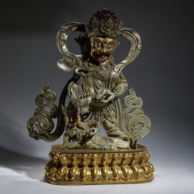 Chinese Tibetan Silver-Gilt?? Figure