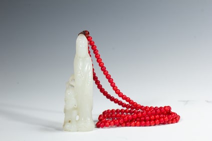 Chinese Hetian Jade Figure Pendant