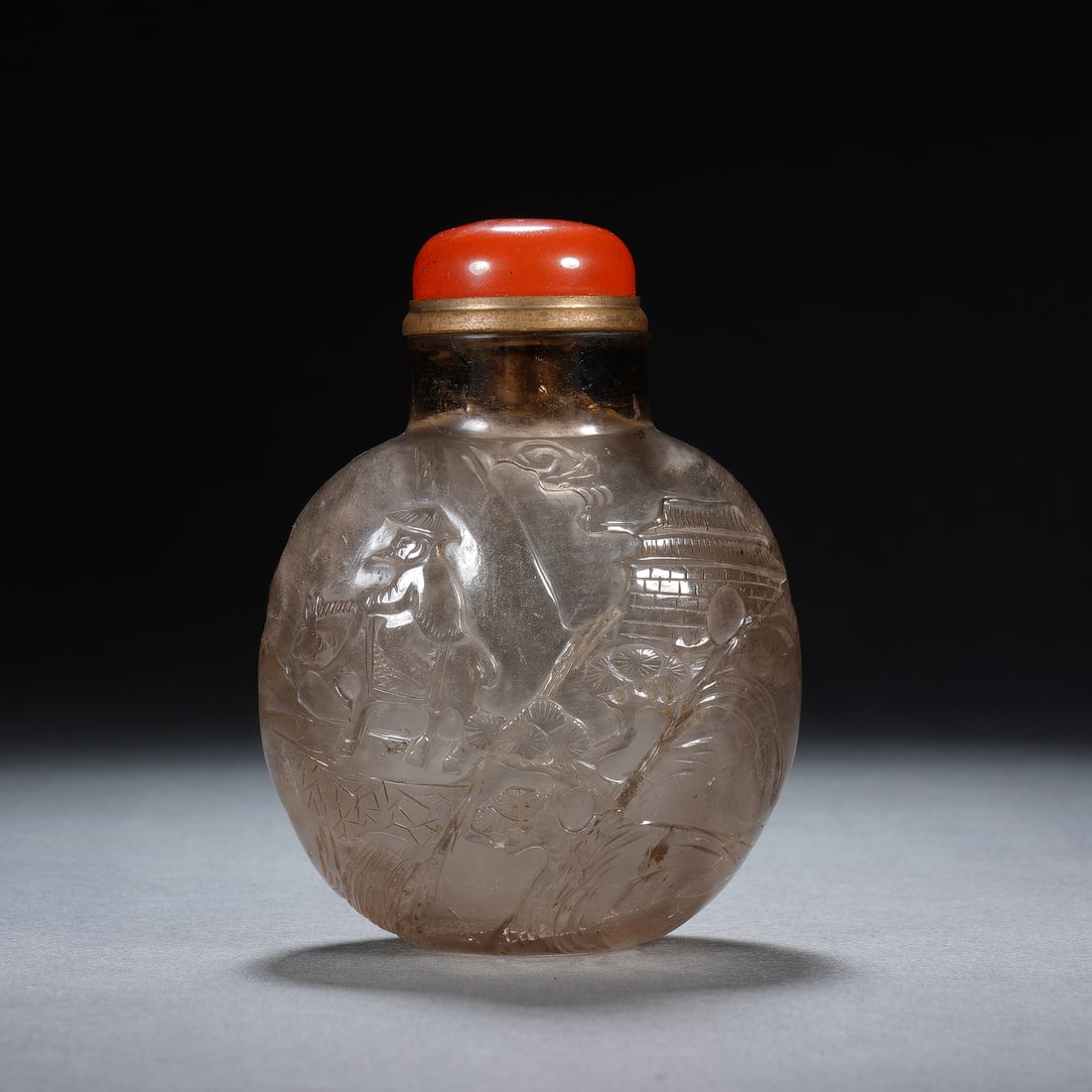 CHINESE ROCK CRYSTAL SNUFF BOTTLE (1 of 9)