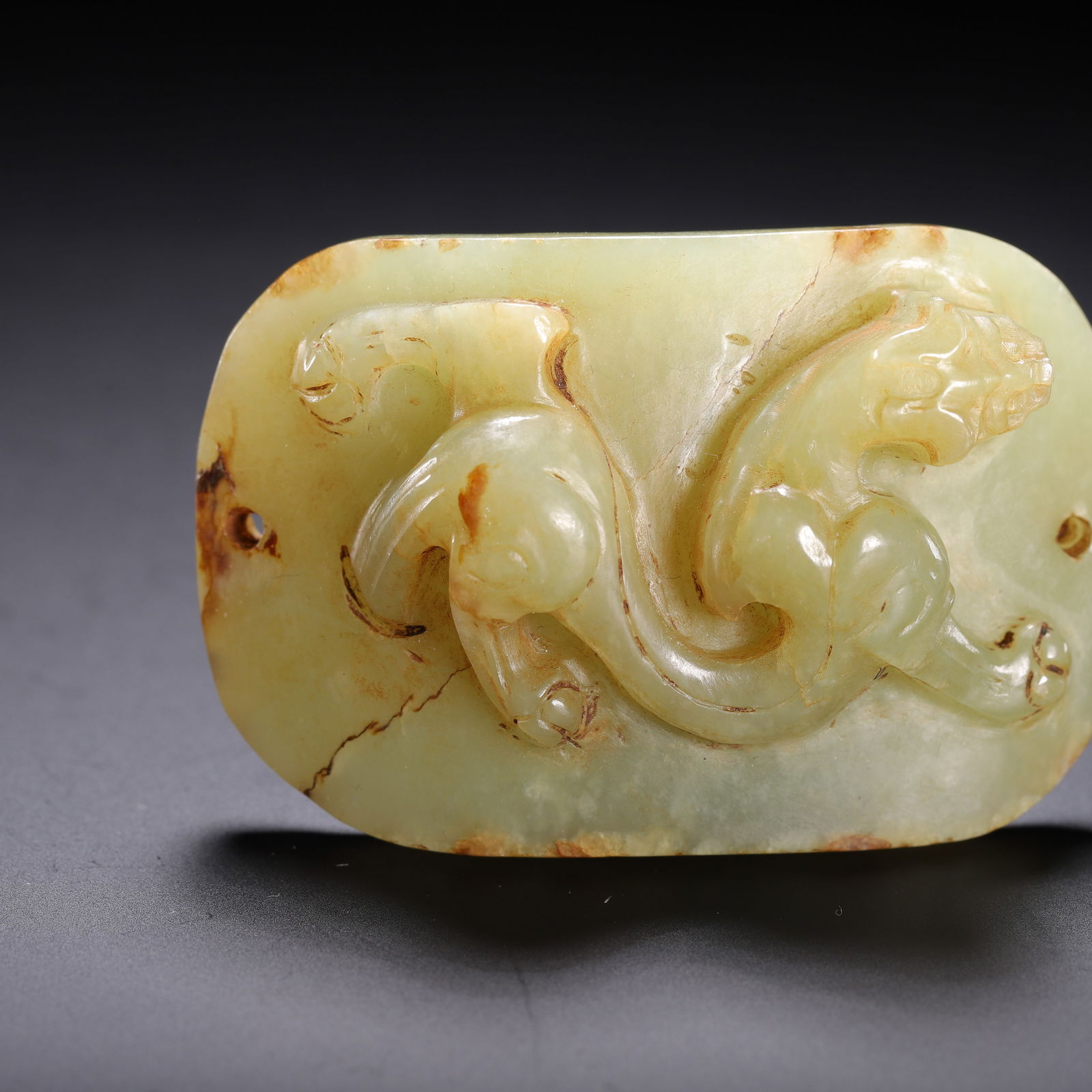CHINESE ARCHAIC JADE PLAQUE - 3