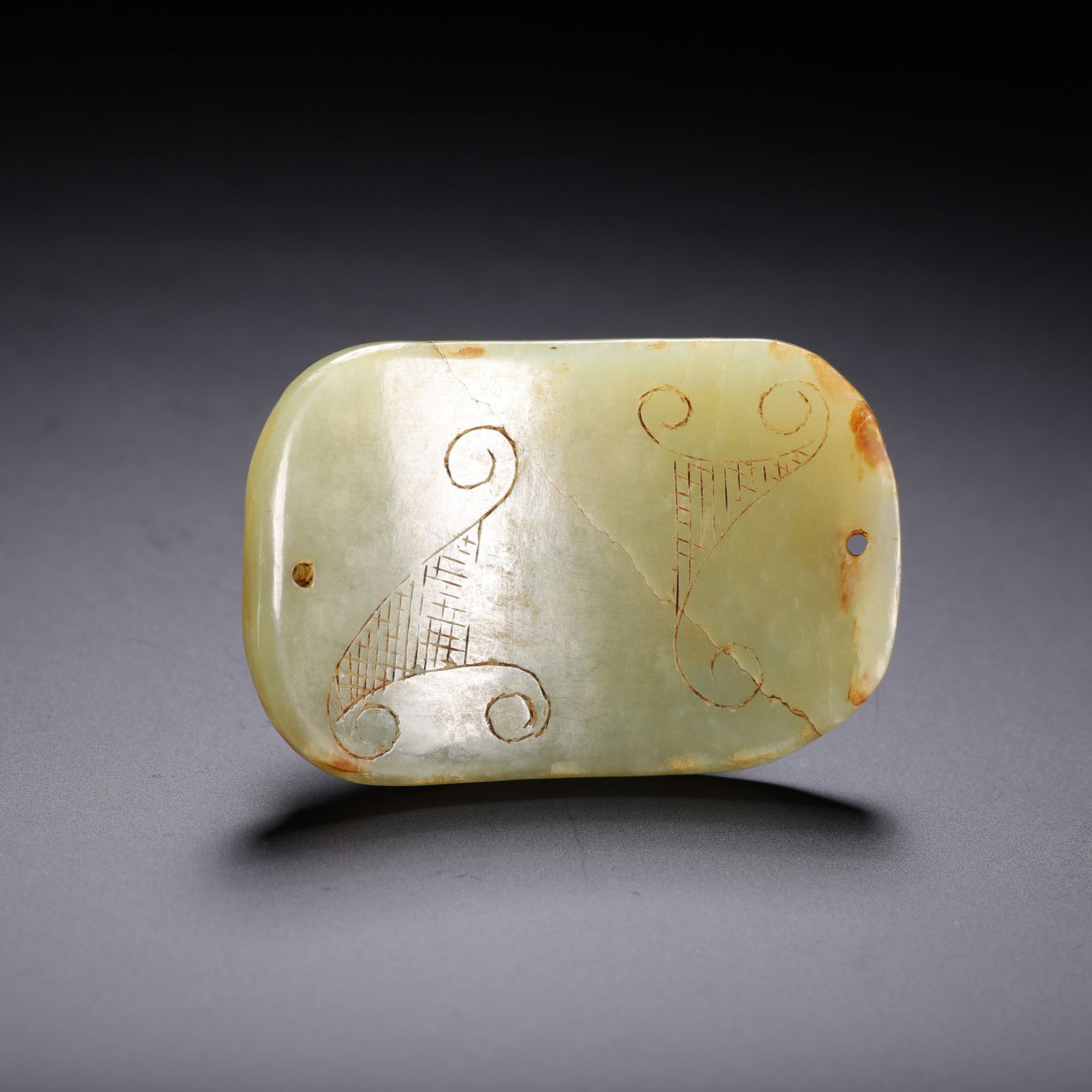 CHINESE ARCHAIC JADE PLAQUE - 6